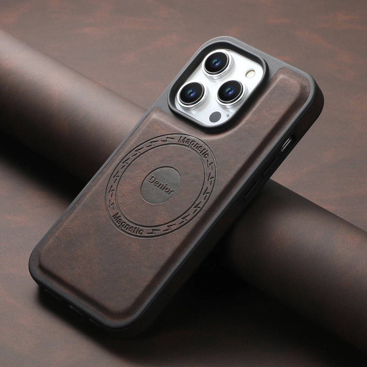 Licoers Magnetic Leather Case With Camera Protection For iPhone