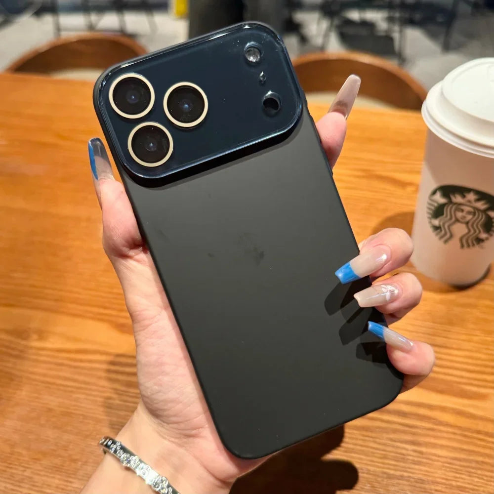 Shockproof Matte Glass Window iPhone Case