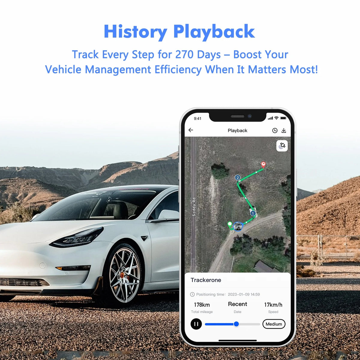 Waterproof Wireless GPS Tracker For Vehicle Monitoring