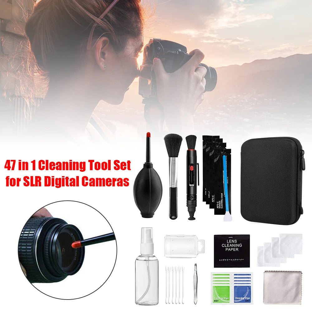 ALLOYSEED 47 Piece Camera Cleaning Kit for DSLR Lenses