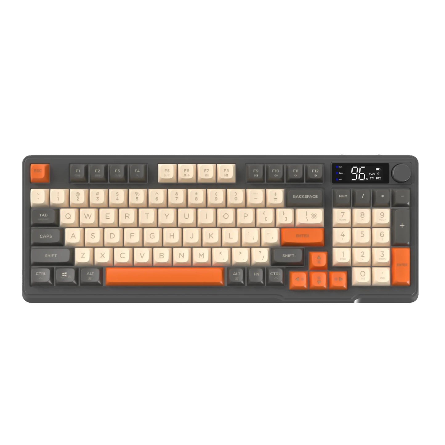 Attack Shark Wireless Gaming Keyboard With Display Screen and Knob