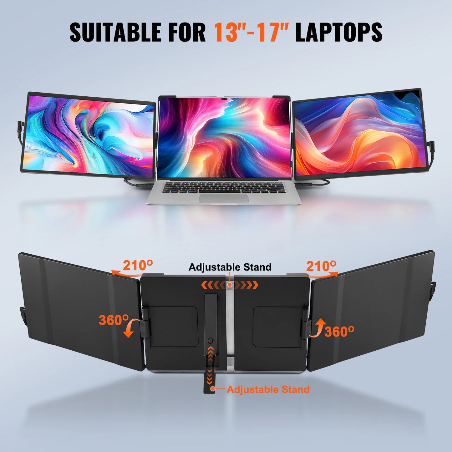 SucceBuy 1080P IPS Portable Monitor With USB-C USB-A HDMI