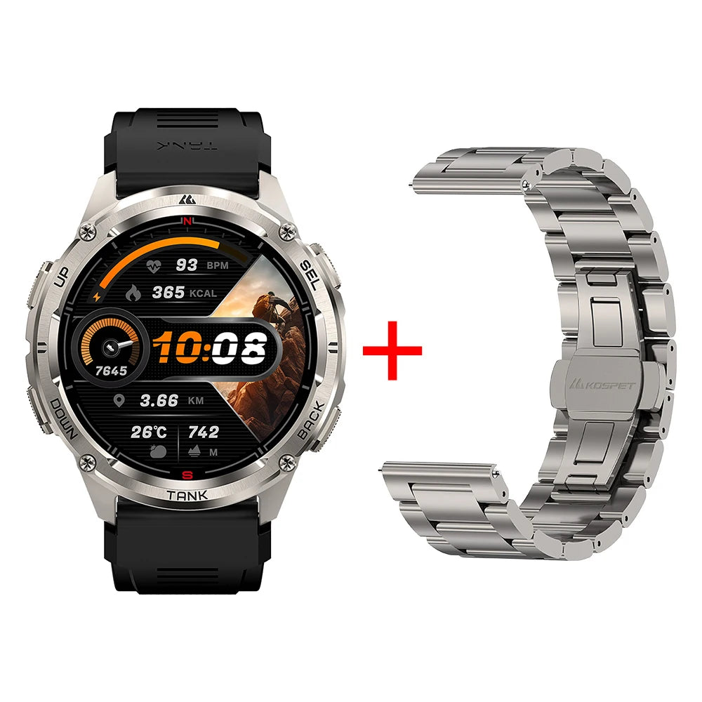 KOSPET Tank T3 Ultra 2 GPS Smartwatch With Compass Barometer