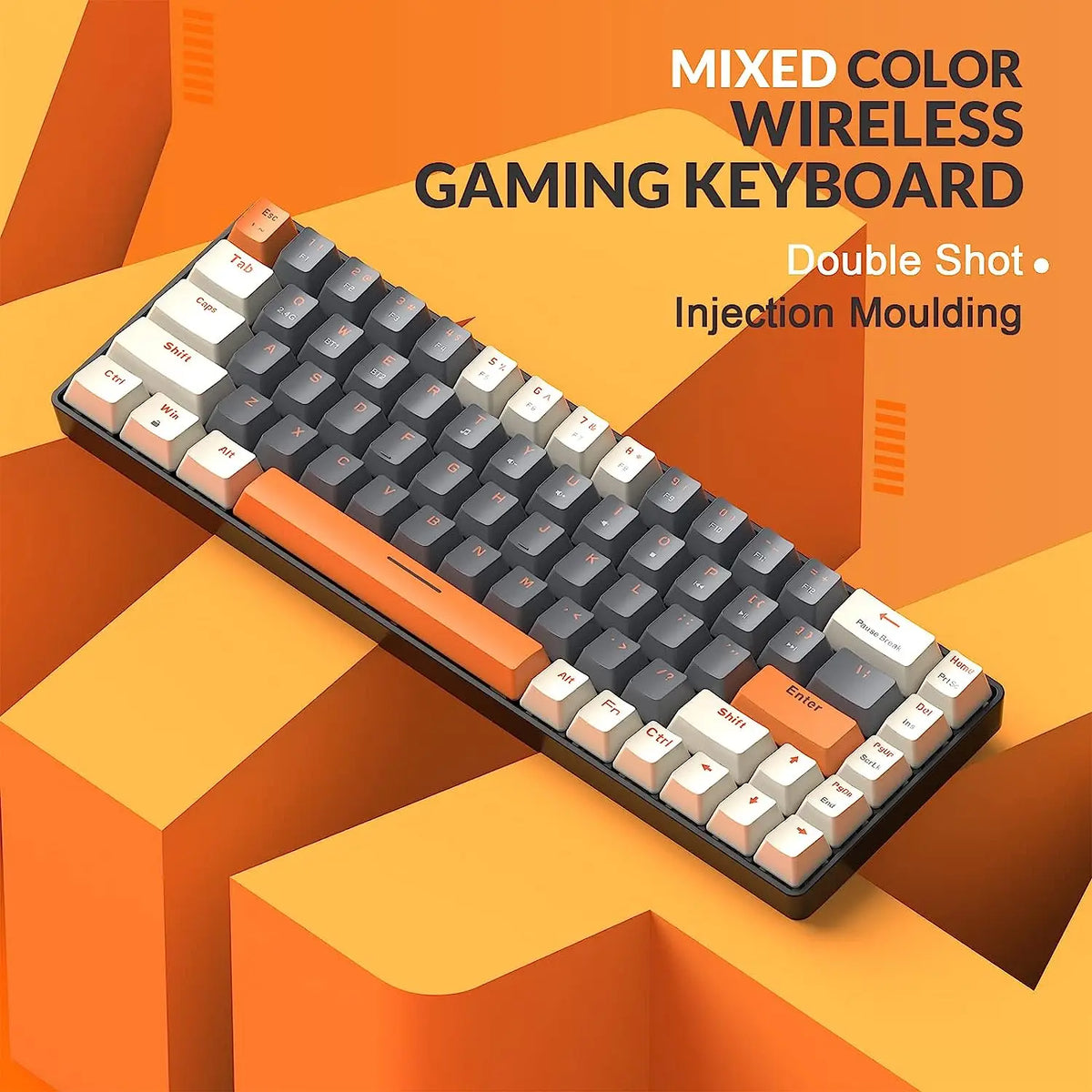 Attack Shark 68 Key Dual Mode Mechanical Keyboard Hot Swappable