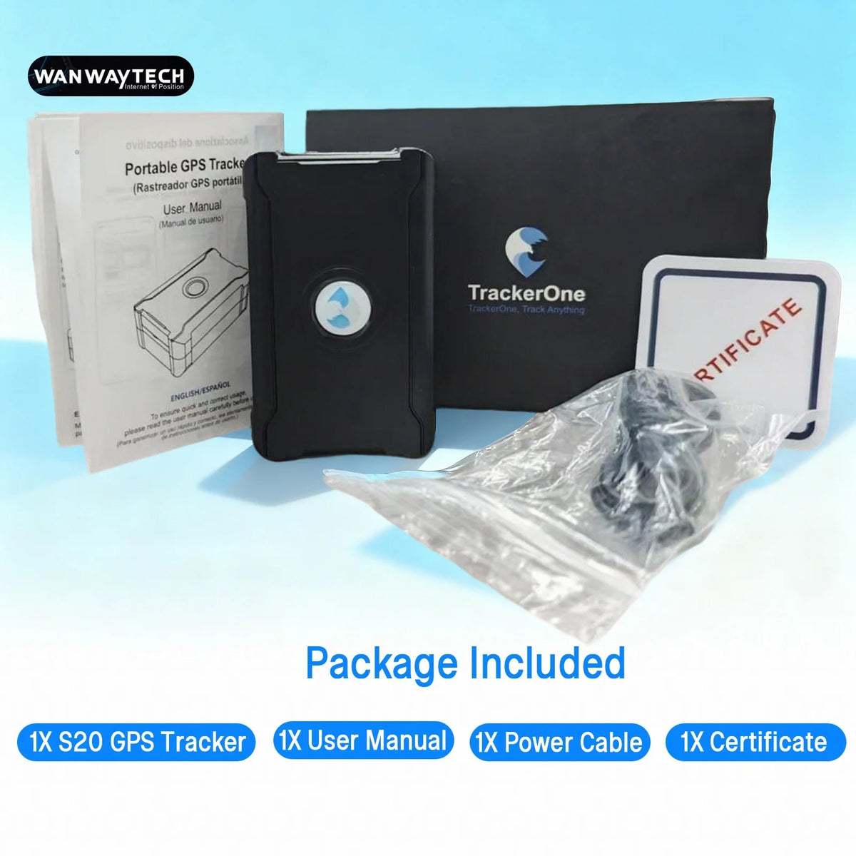 Waterproof Wireless GPS Tracker For Vehicle Monitoring