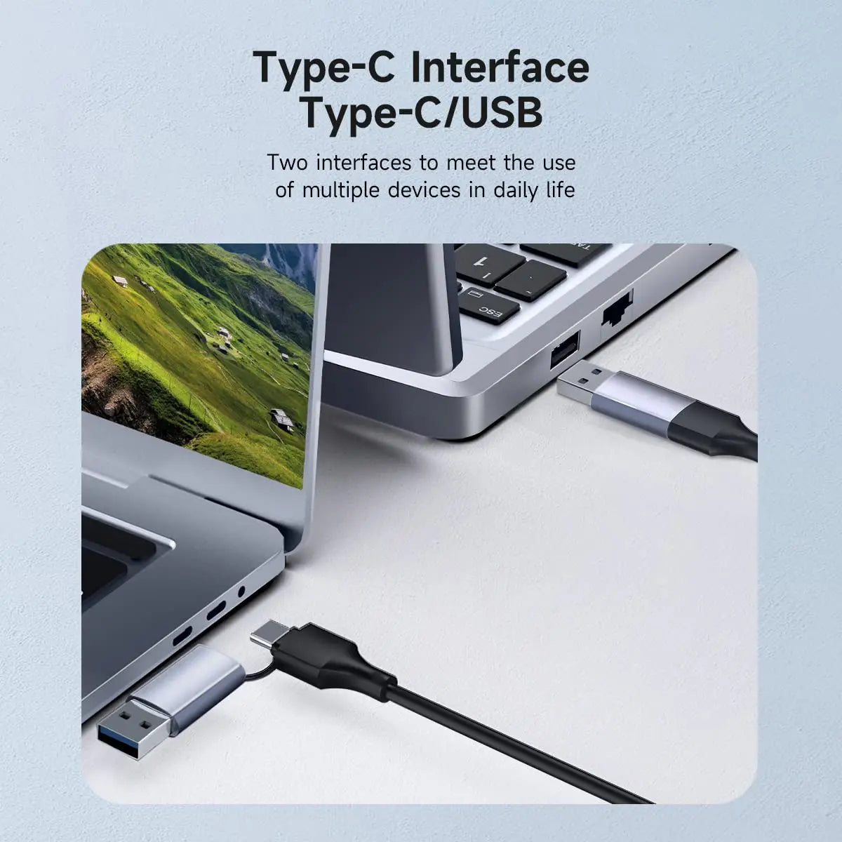 Daguaika USB C USB 3.0 Dual 4K 60Hz DisplayLink Dock