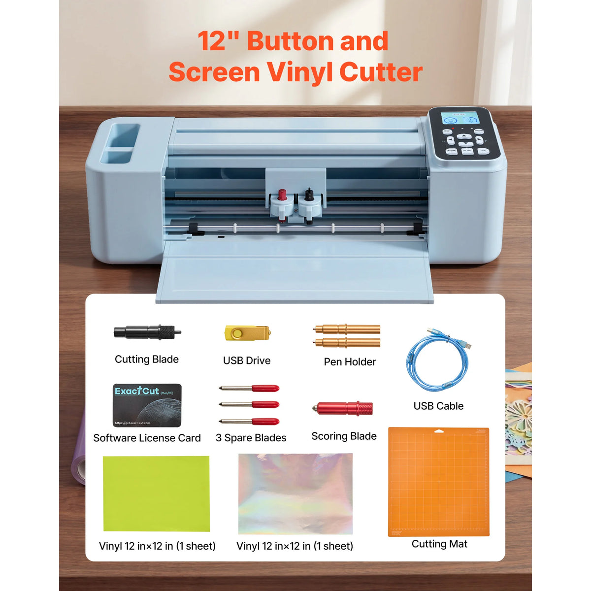 SucceBuy Screen Controlled Vinyl Cutting Machine For Crafting Projects