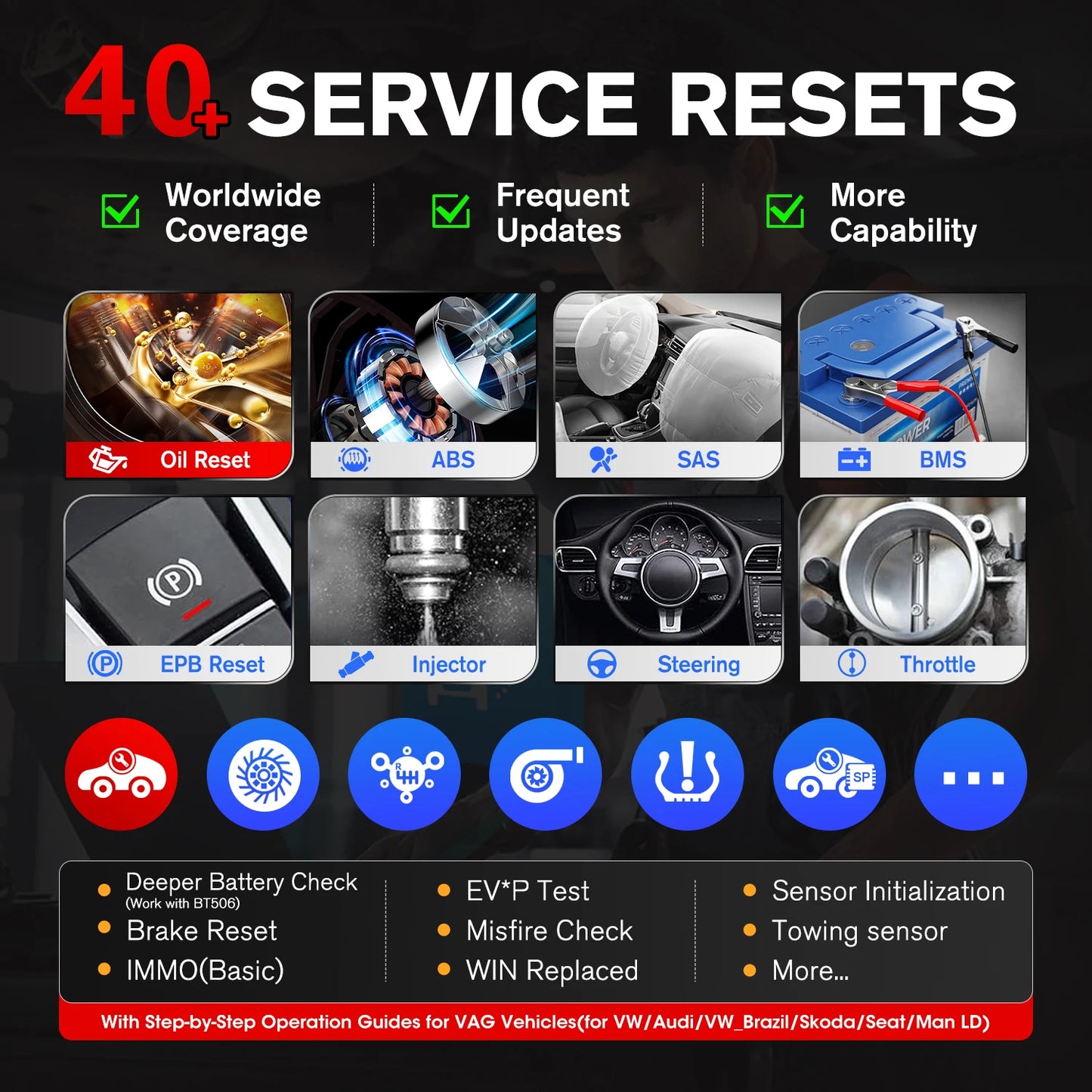 Autel MaxiPRO MP900 BT OBD2 Scanner ECU Coding Bidirectional Tool