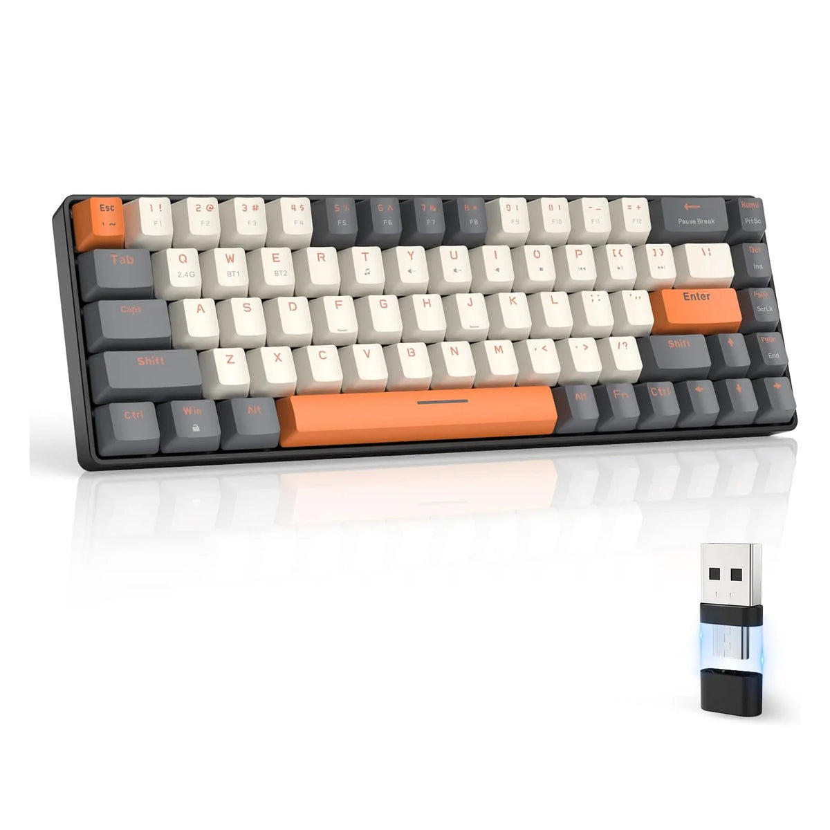 Attack Shark 68 Key Dual Mode Mechanical Keyboard Hot Swappable