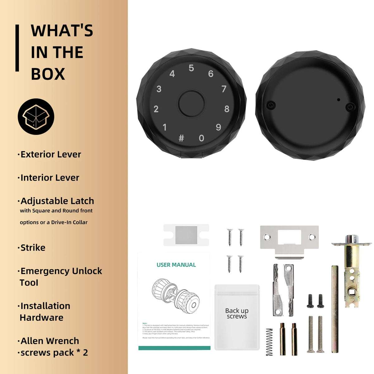 Viladepot Smart Fingerprint Lock With App Control For Interior Doors