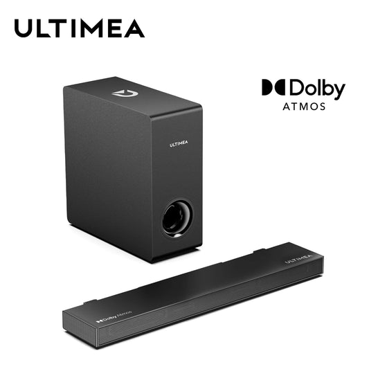 ULTIMEA 2.1 Dolby Atmos Soundbar With Subwoofer HDMI eARC