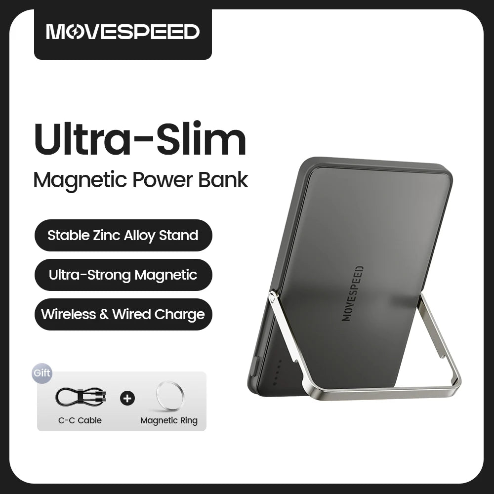 MOVESPEED S10Pro Magnetic 10000mAh Wireless Power Bank With MagSafe Stand