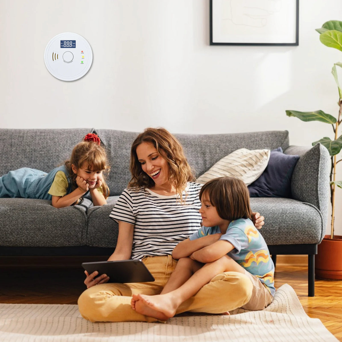 Battery Operated Smoke And Carbon Monoxide Detector Combo Three Pack