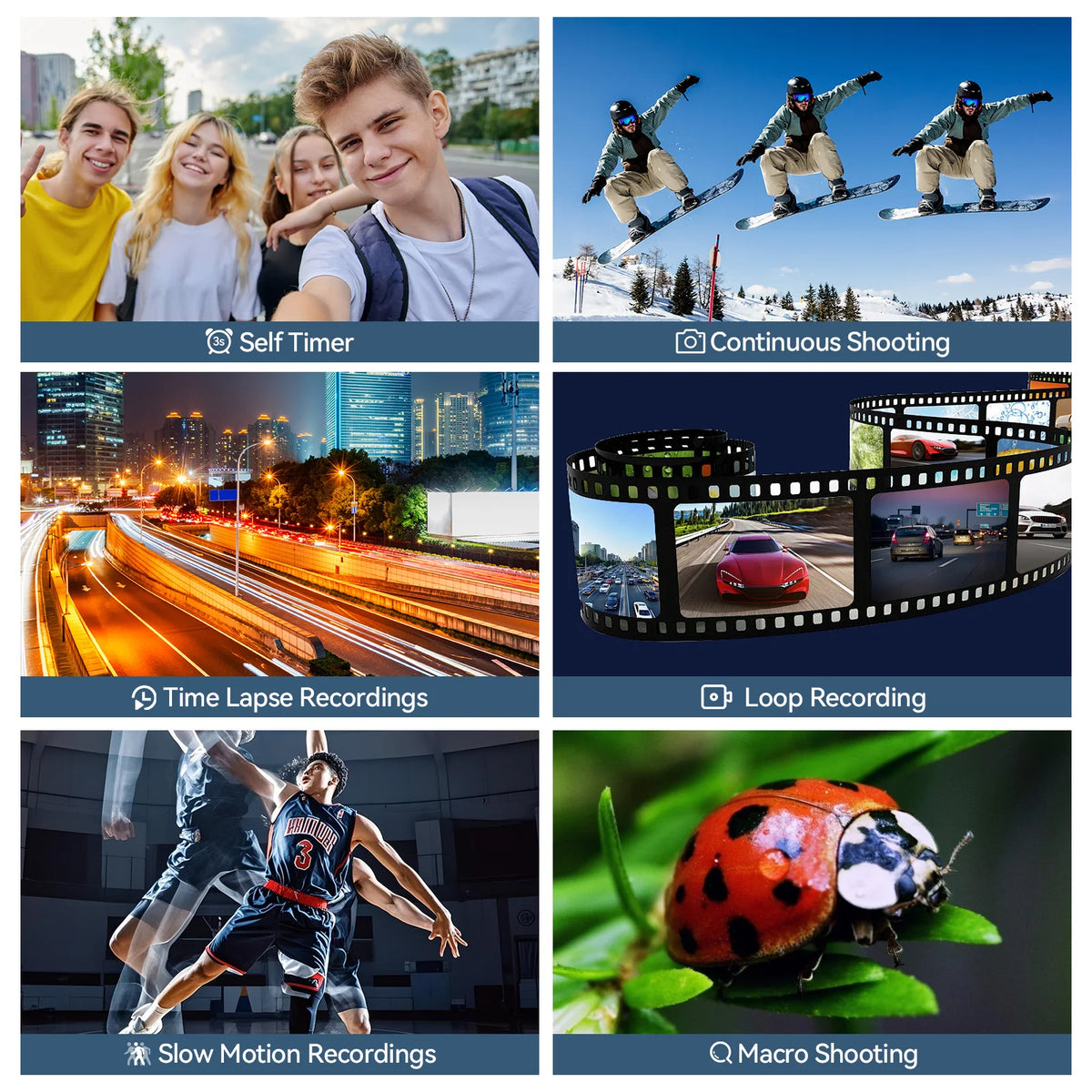 Portable 4K Digital Camera With 64MP Sensor And 18X Zoom