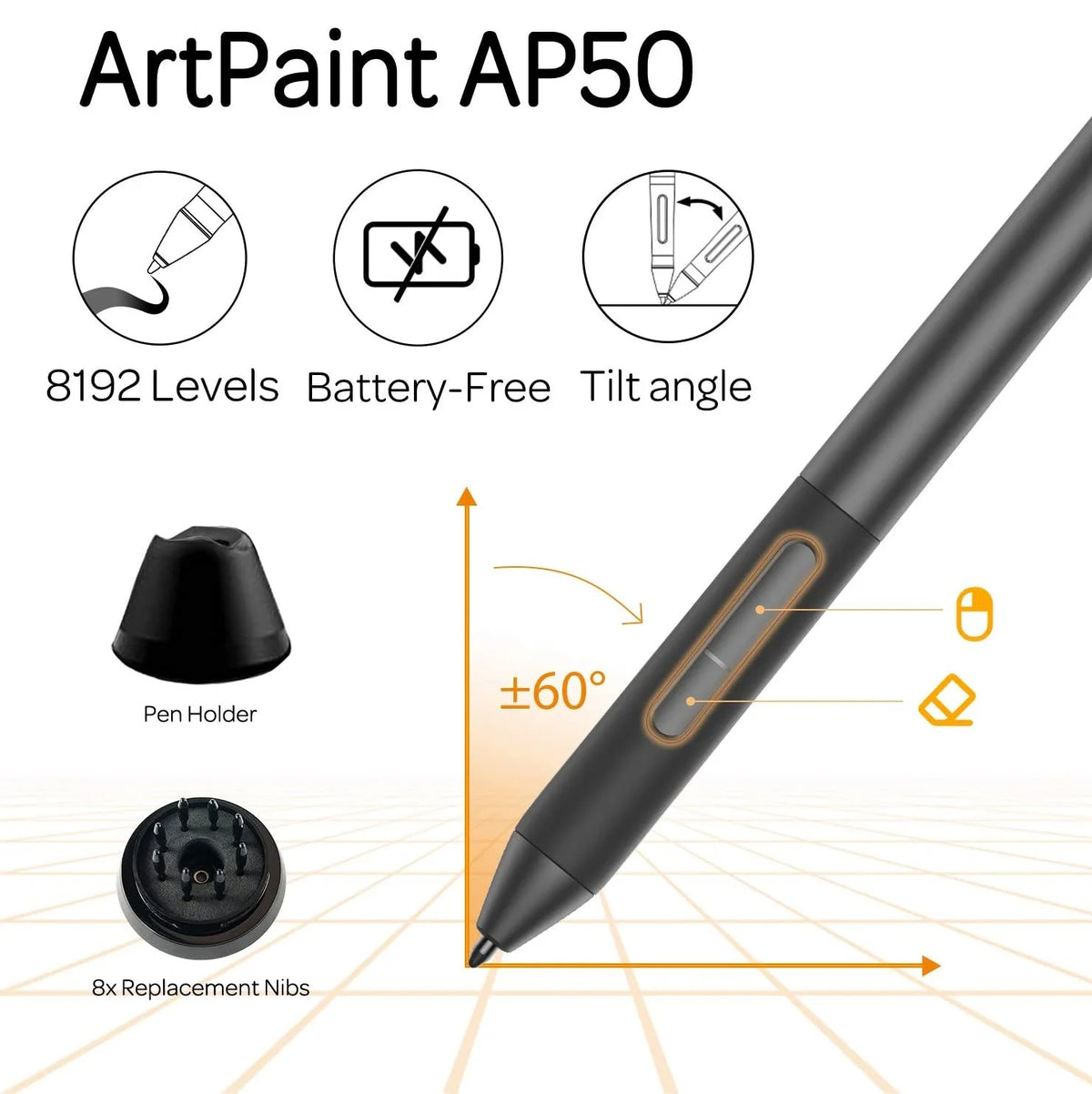 GAOMON PD156PRO Graphics Tablet Display 8192 Level Battery Free Pen