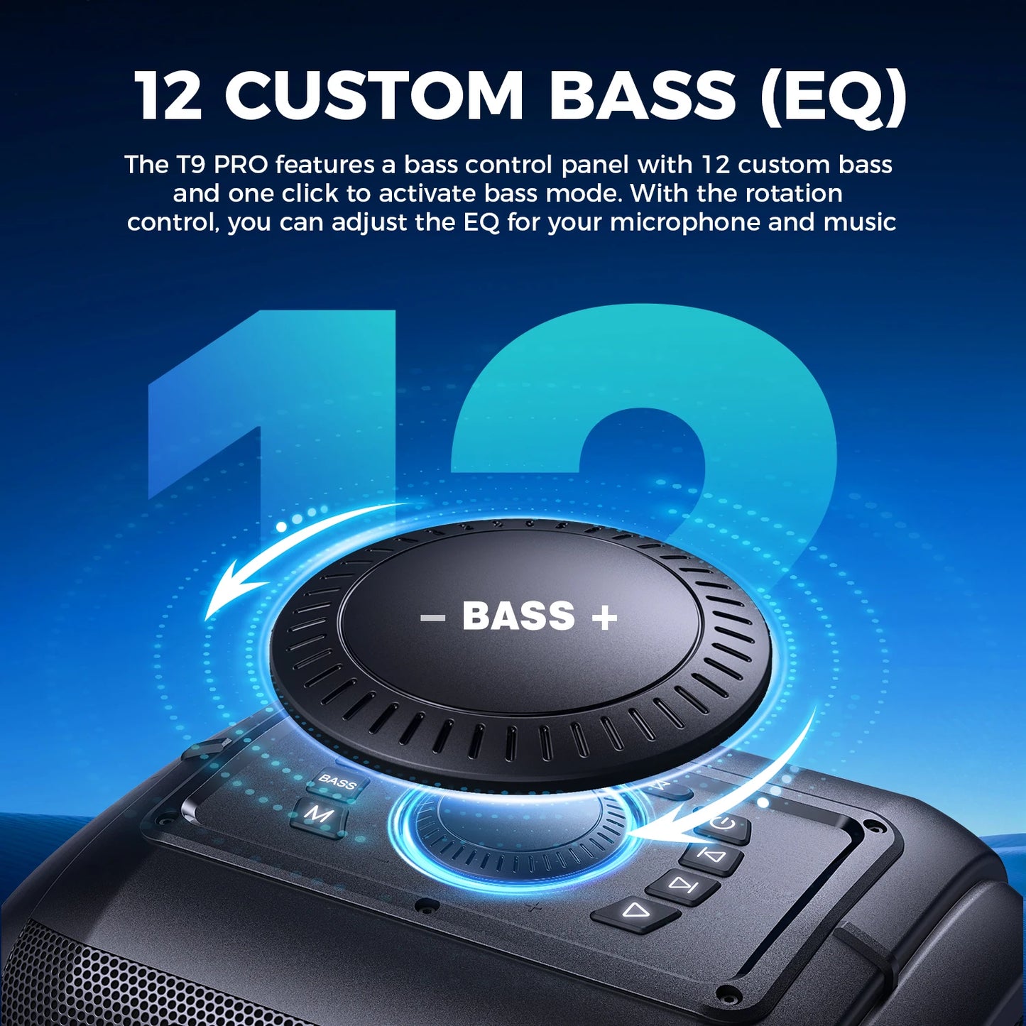 W-King 250W Bluetooth Party Speaker Boombox V5.3 With Massive Bass