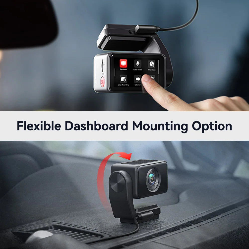 Redtiger A4 4K Dash Cam Front And Rear Recorder GPS
