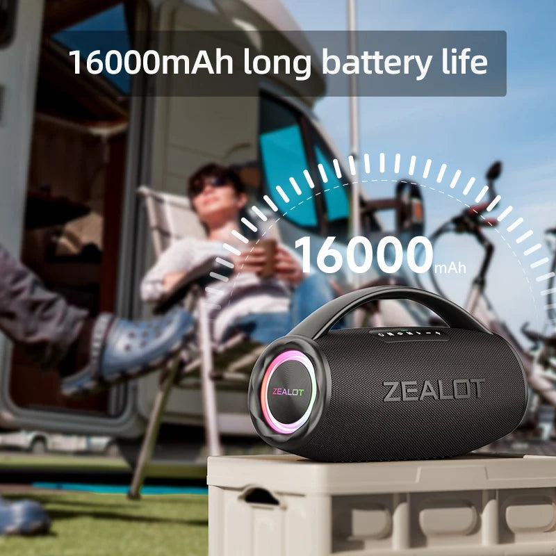 Zealot S97 80W Bluetooth Speaker With RGB Lighting Waterproof