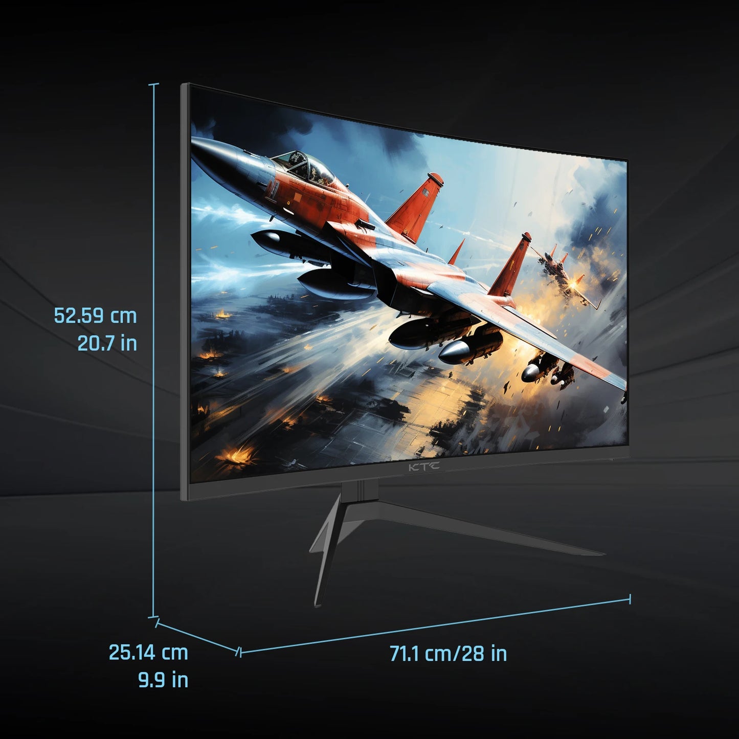 KTC 240Hz Curved Gaming Monitor HDR10 FreeSync HDMI DP USB