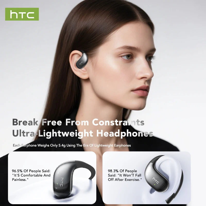 HTC NE57 Bluetooth Earbuds Active Noise Canceling 30Hr PlayBack