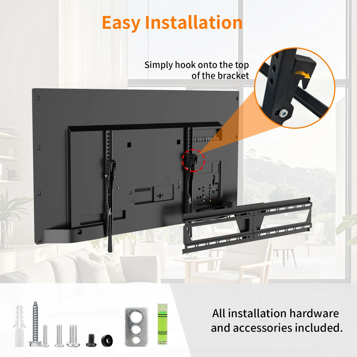 Unho Fixed Television Wall Mount Bracket With Tilt Function