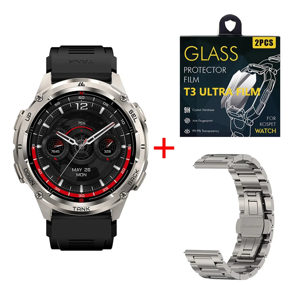 KOSPET Tank T3 Ultra 2 GPS Smartwatch With Compass Barometer