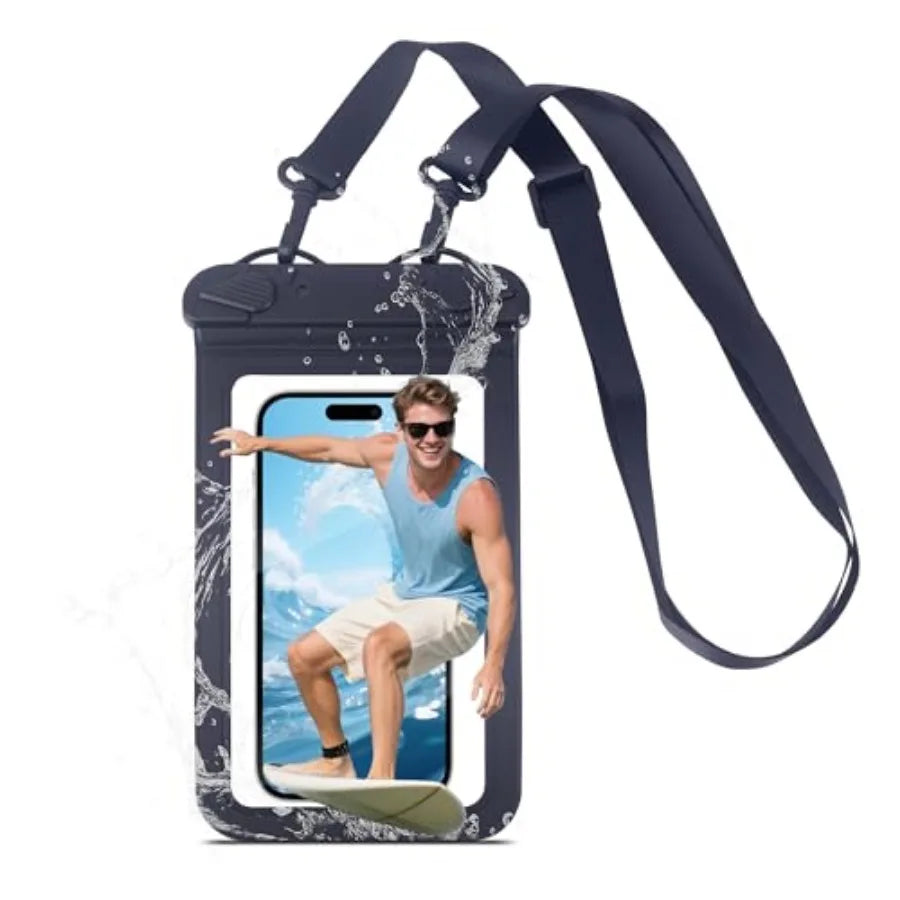 IPX8 Waterproof Phone Pouch With Sealed Lock And Secure Lanyard