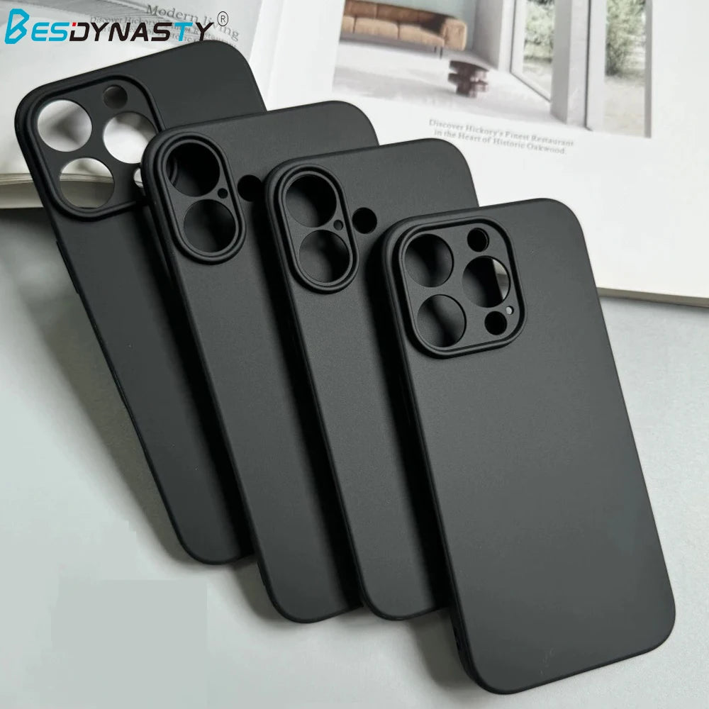 AoZilin Silicone Matte Full Coverage Phone Case For iPhones