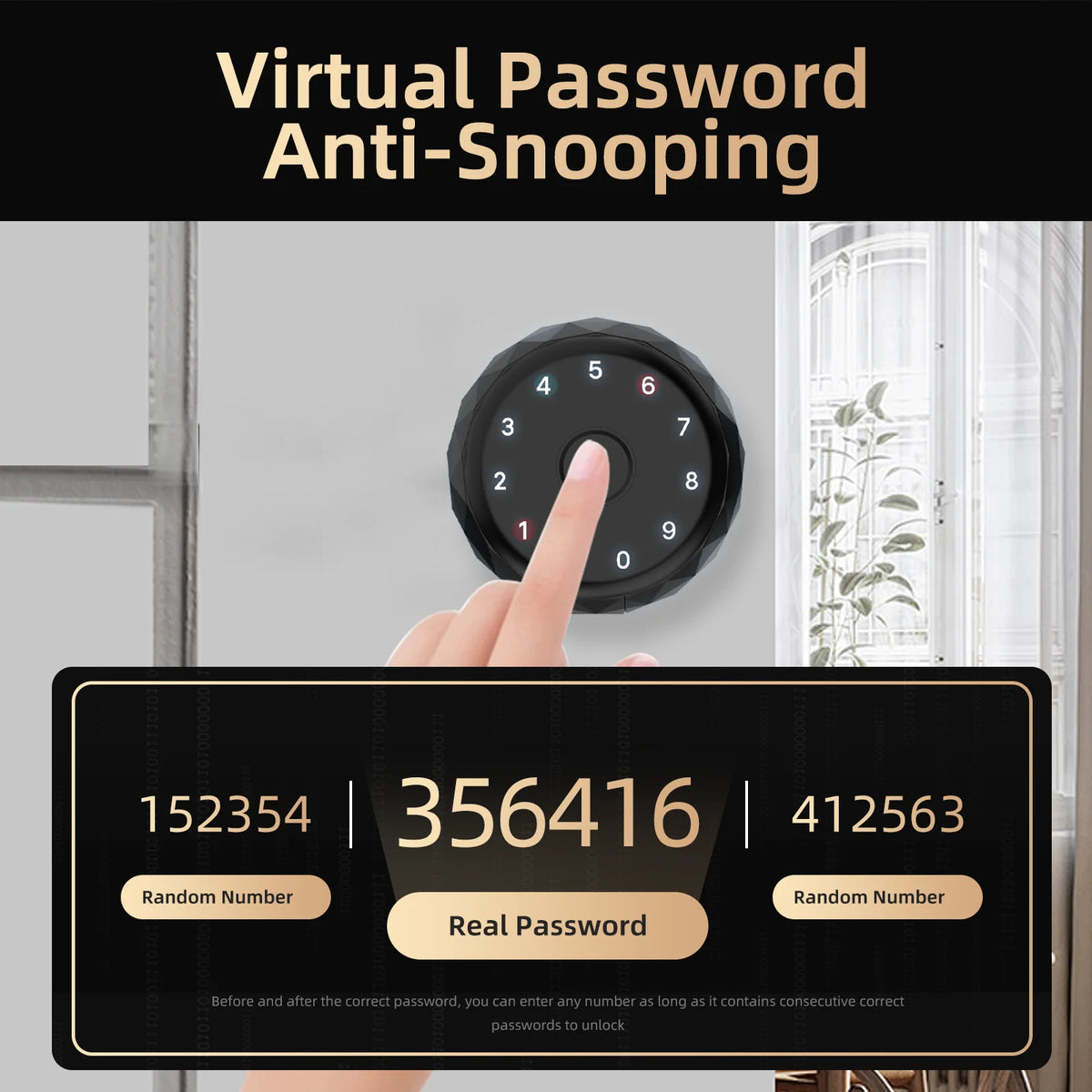 Viladepot Smart Fingerprint Lock With App Control For Interior Doors