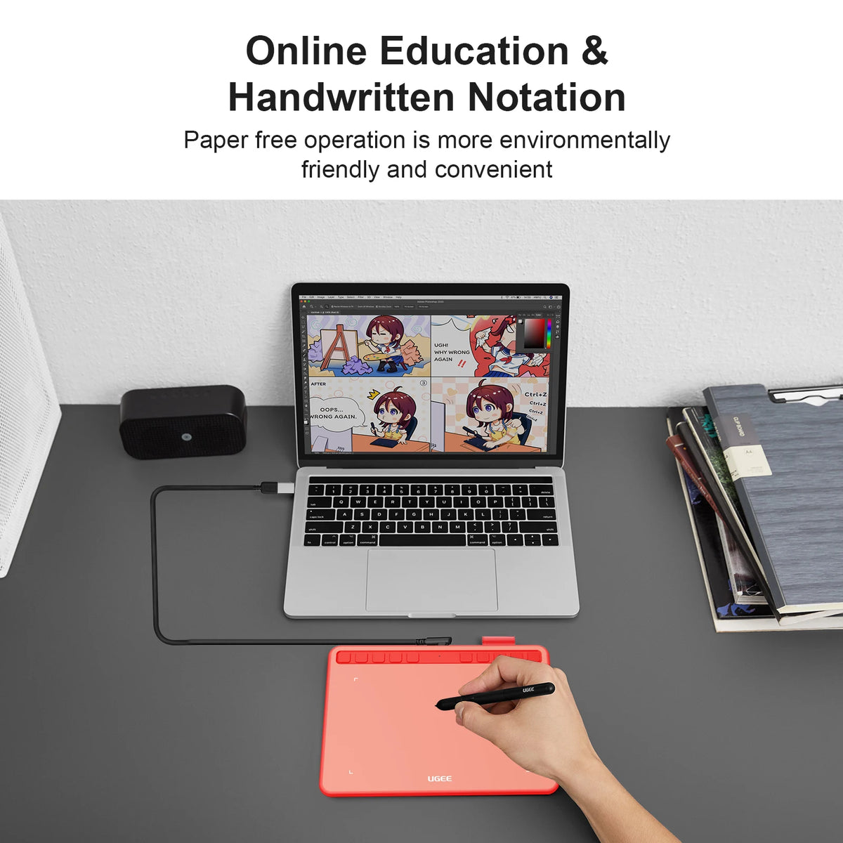 Ugee S640 Digital Graphics Tablet With 8192 Pressure Levels