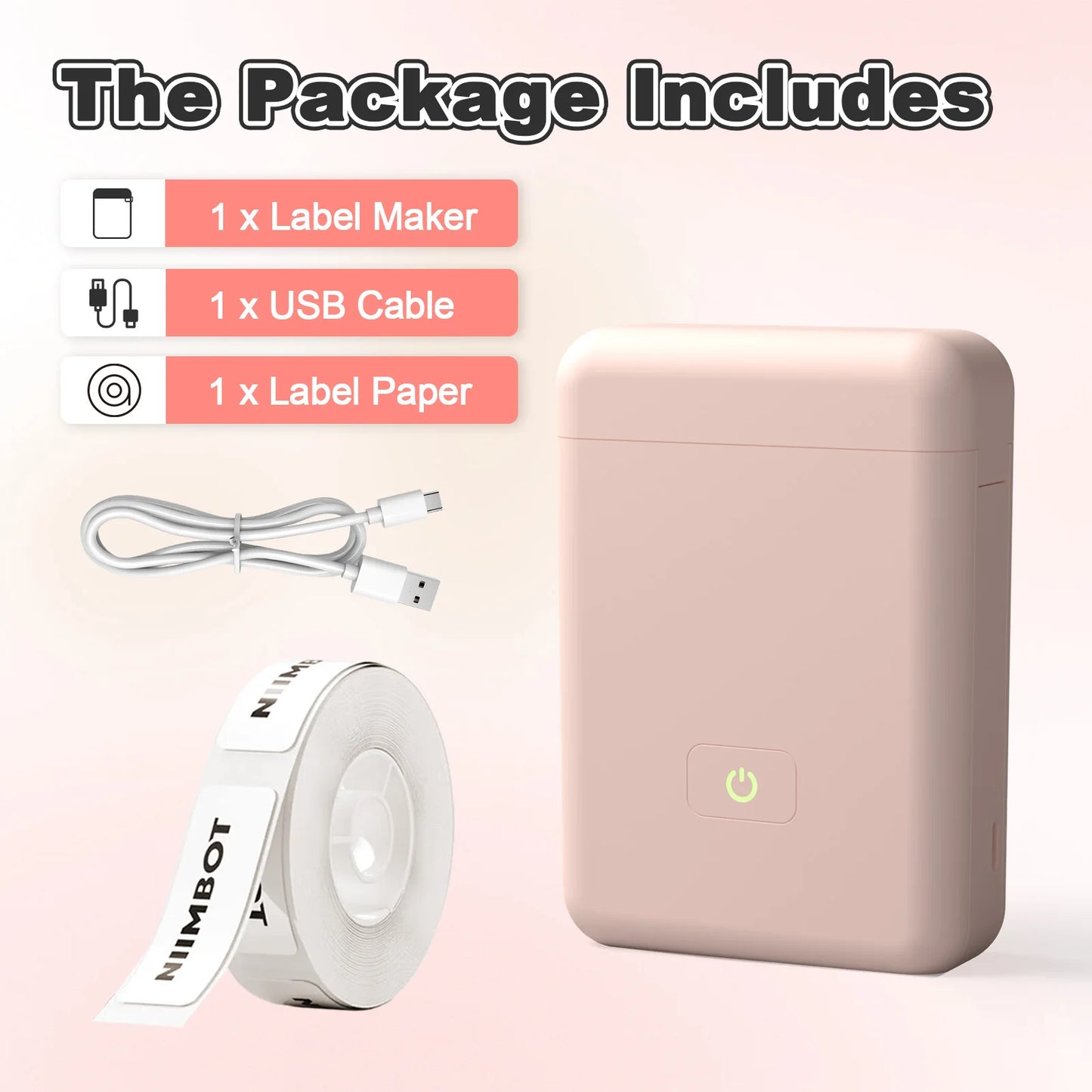 TakeYou Mini Portable Thermal Printer Label Maker Wireless Bluetooth