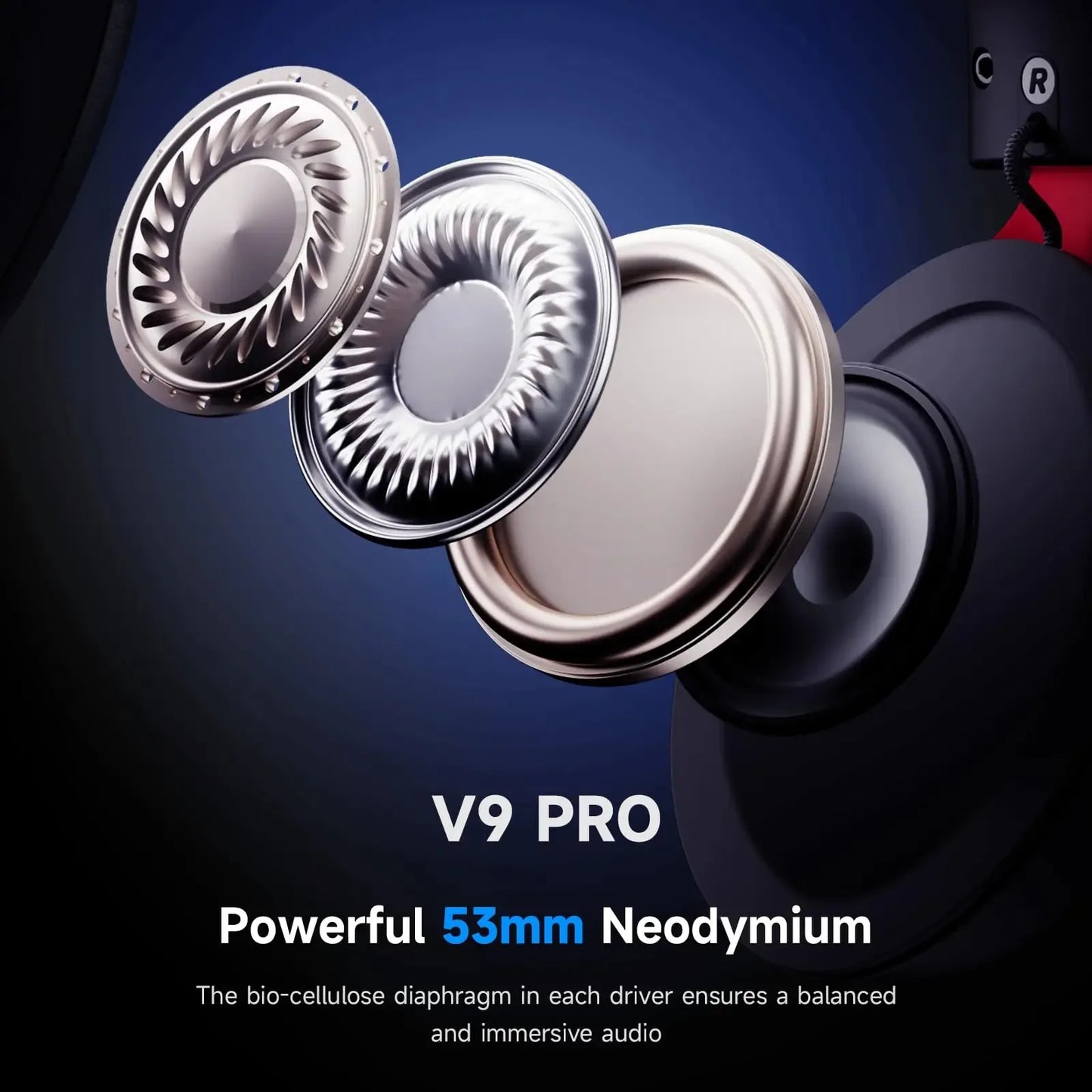 Mchose V9 Pro Wireless Gaming Headset With Noise Canceling Microphone