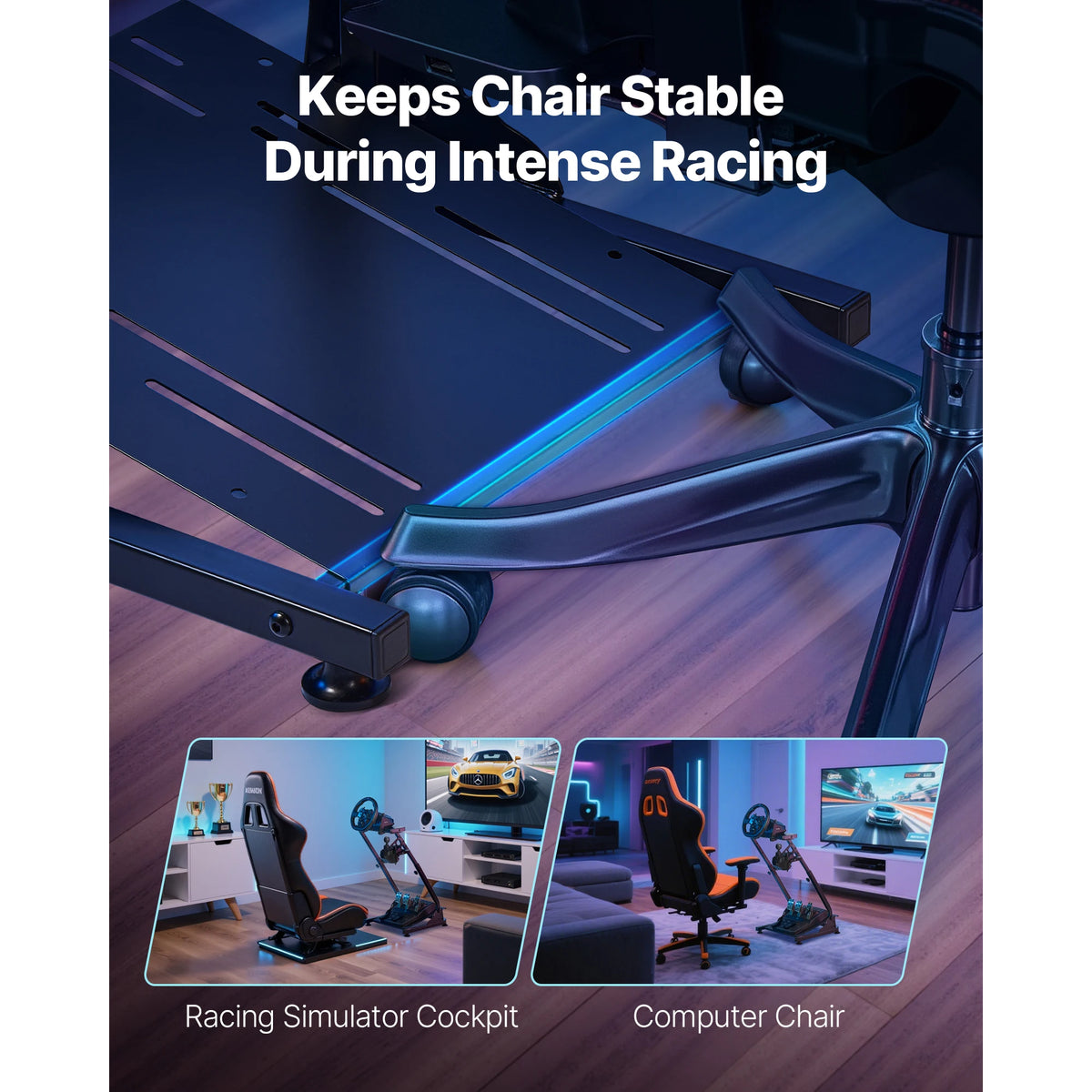 SucceBuy Adjustable Racing Wheel Stand Mount For Computer Gaming