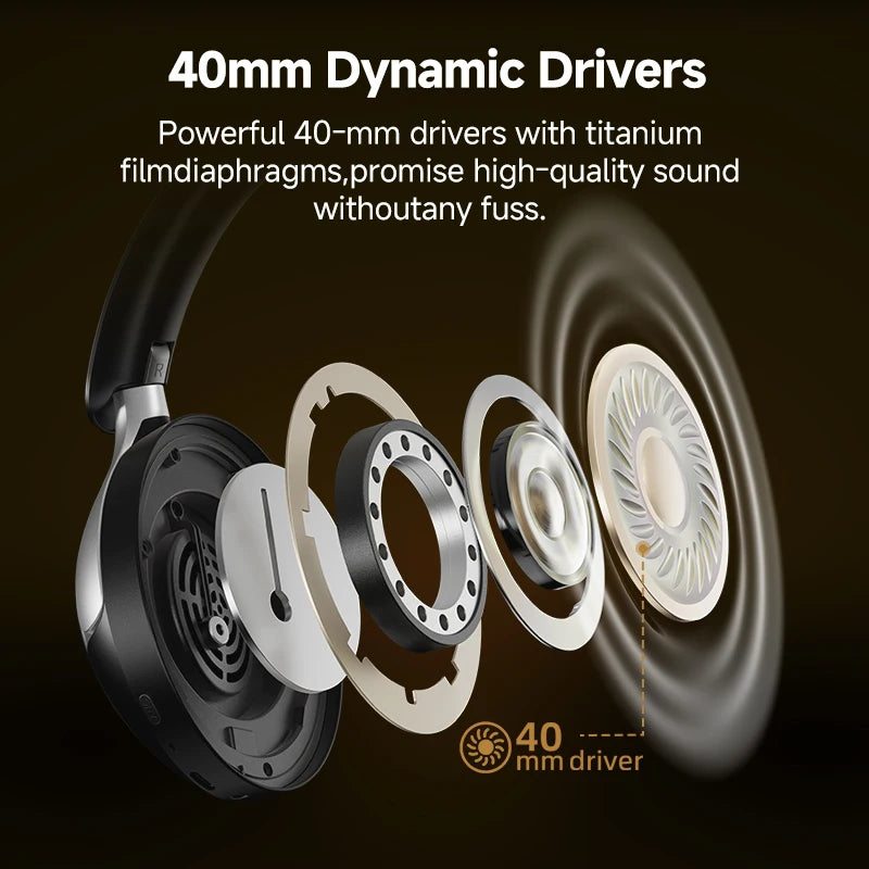 QCY H3 Pro ANC Premium Wireless Headphones With LDAC Audio