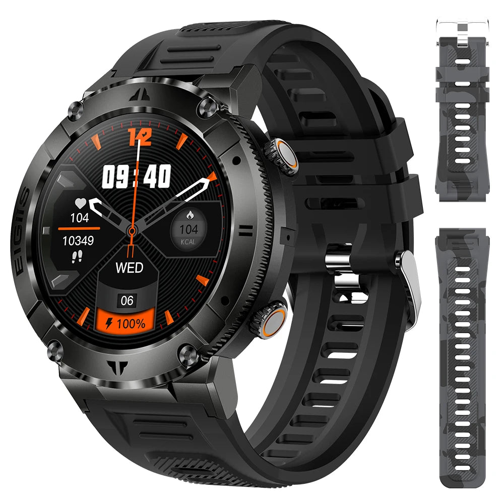 LaNikar Smart Watch Men TFT Display Bluetooth Blood Pressure Monitor