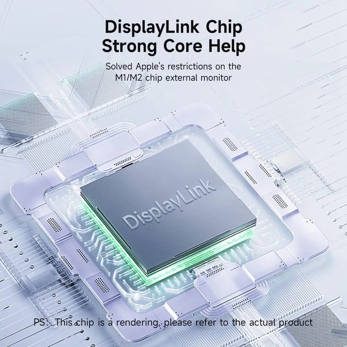 Daguaika USB C USB 3.0 Dual 4K 60Hz DisplayLink Dock