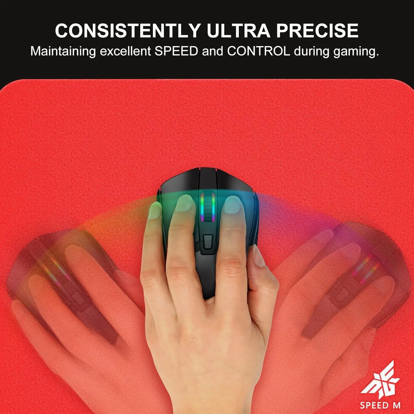 NPET SPEEDM Gaming Mousepad Hard Resin Surface for Esports