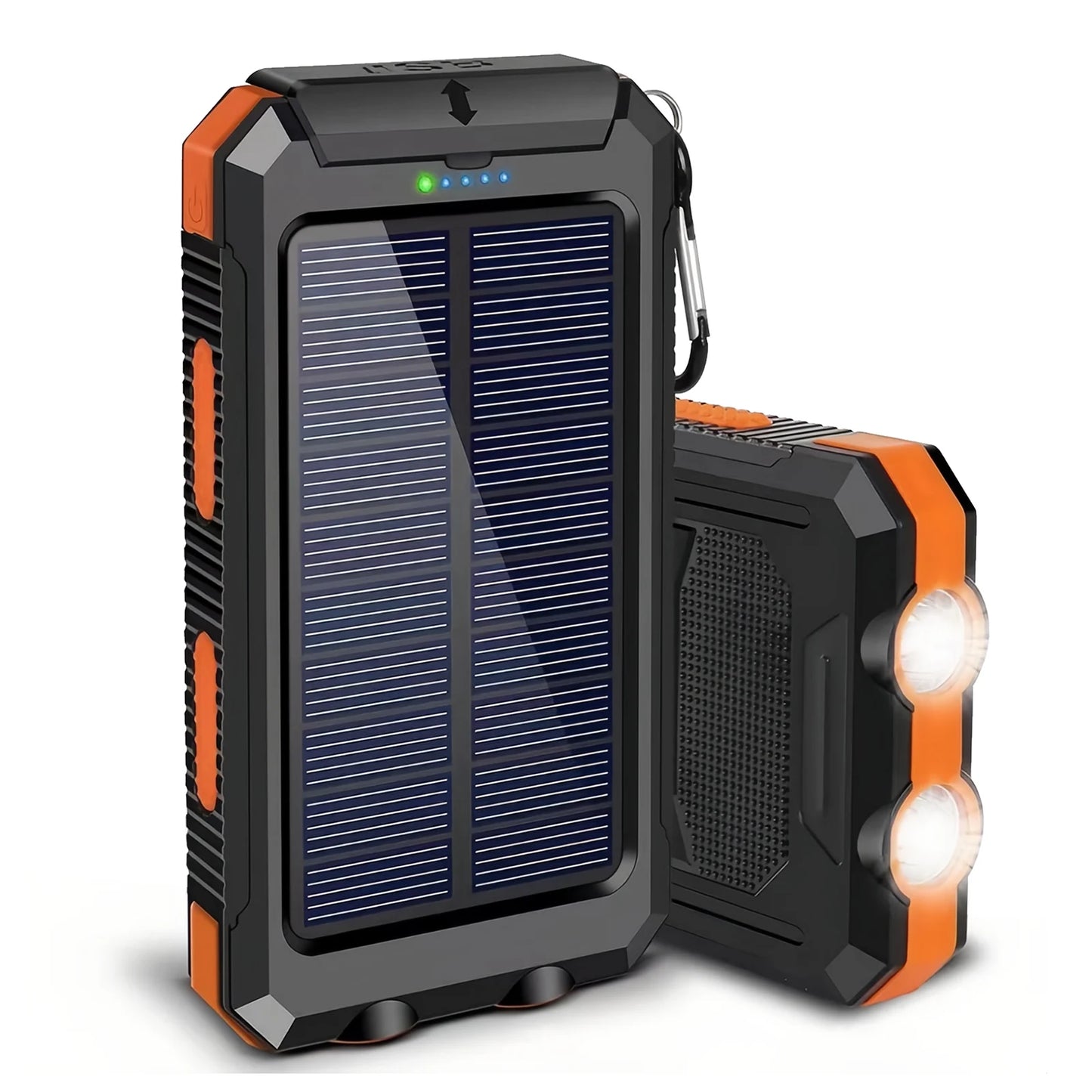 Solar Power Bank 10000mAh With Wireless Fast Charging And Waterproof