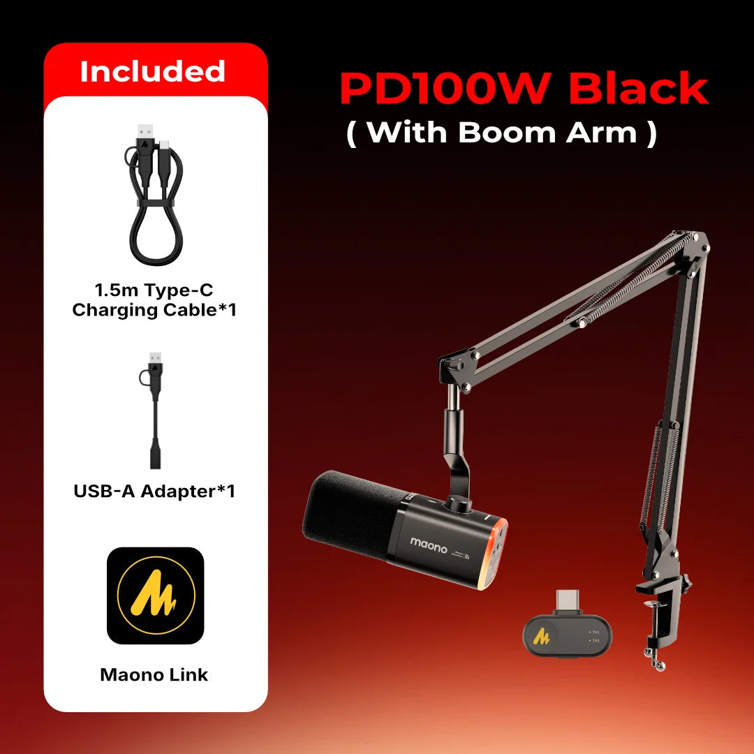 Maono Pd100w Dynamic Usb Microphone For Gaming Streaming Podcast