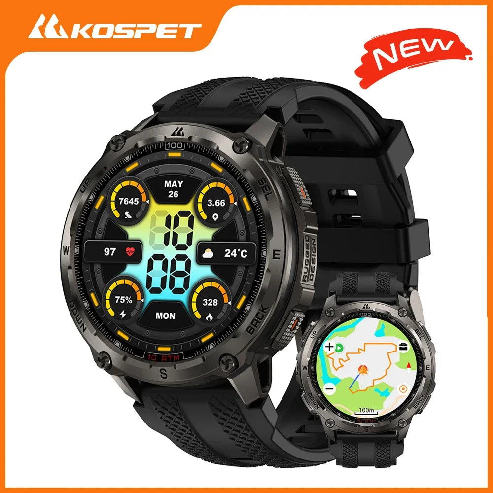 KOSPET Tank T4 Smart Watch with GPS and Offline Maps