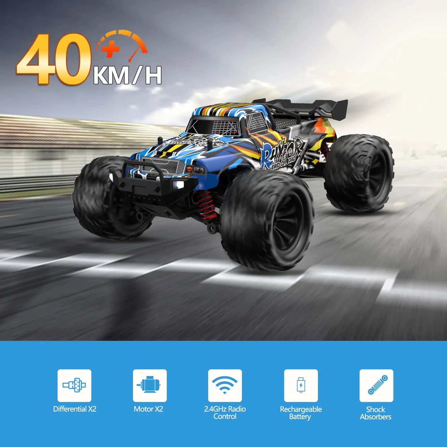 Noned Fastest Racing RC Cars 4WD Off Road Vehicle