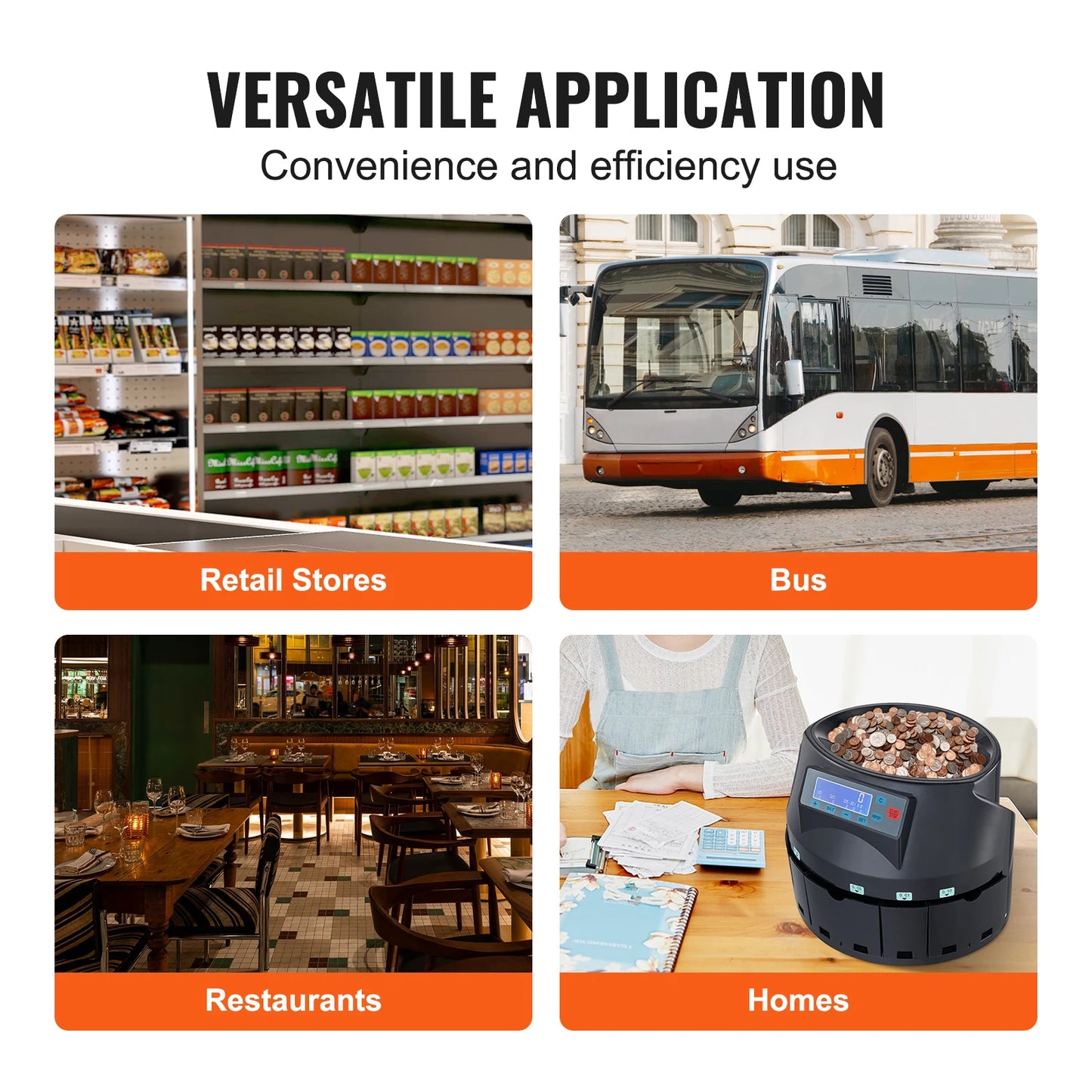 SucceBuy Coin Sorter Wrapper Pro Electric Automatic Machine LCD Display