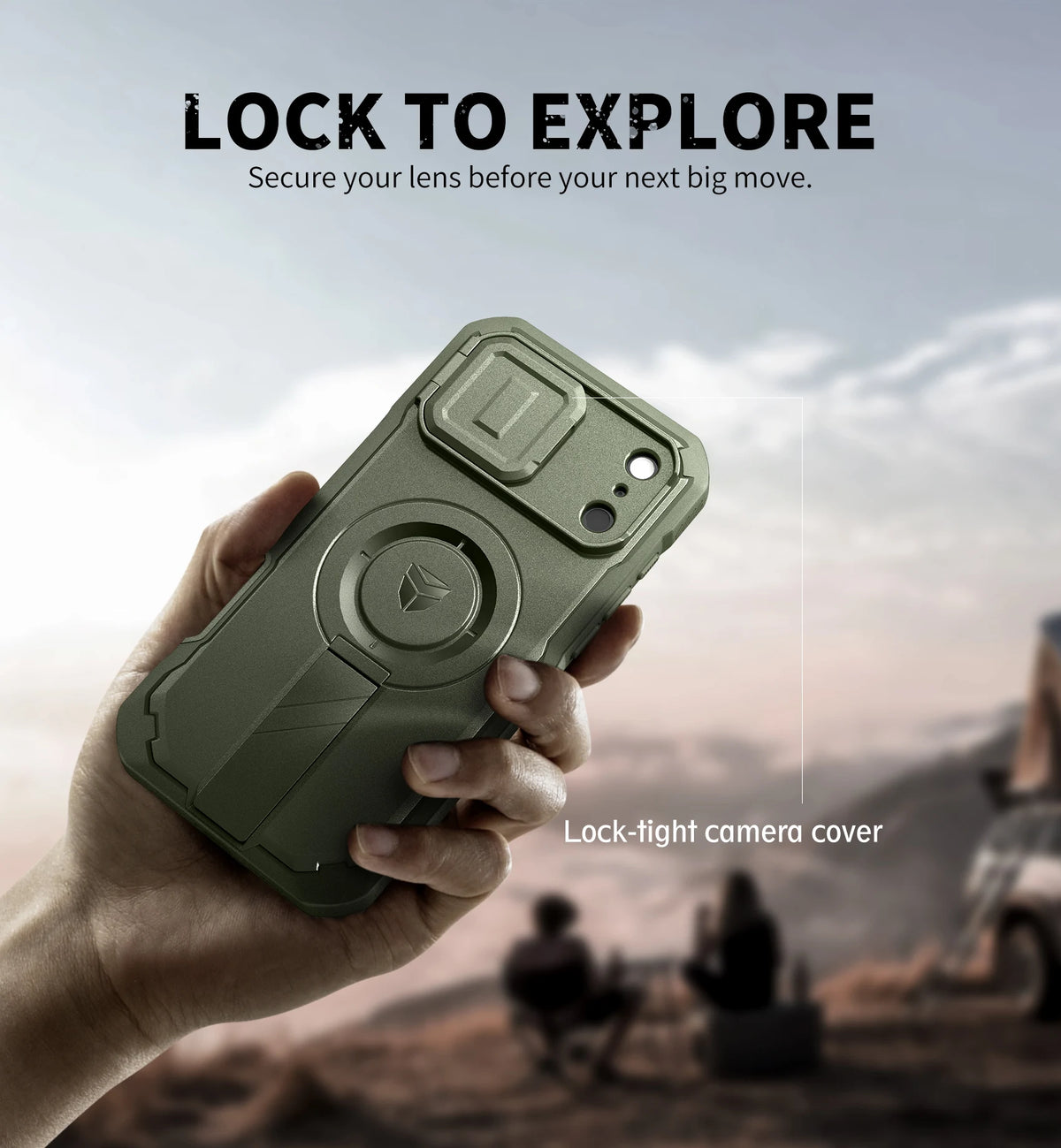 Dexnor Protective Case With Camera Cover And Kickstand For Phones