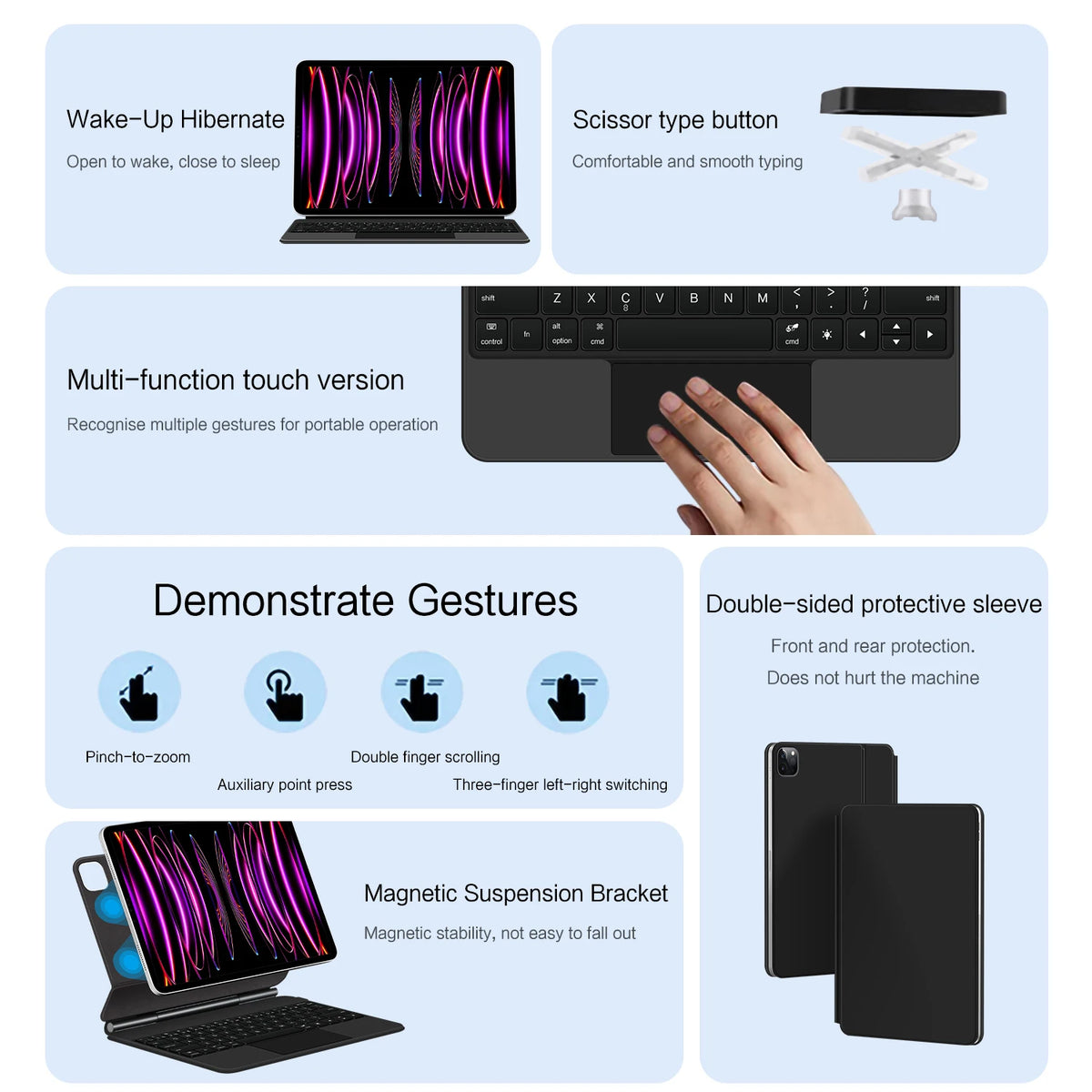 Ajiyu Premium Protective Folio Case For Apple iPad