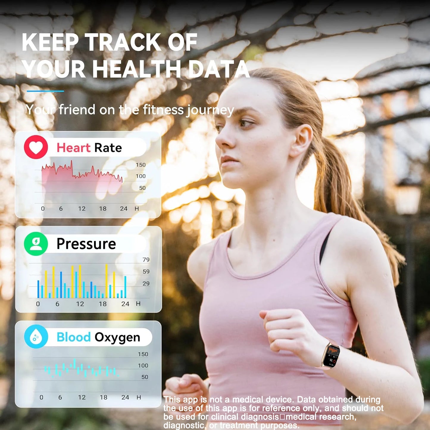 LIVLOVCP AI Voice Assistant Smartwatch With Heart Rate Monitor