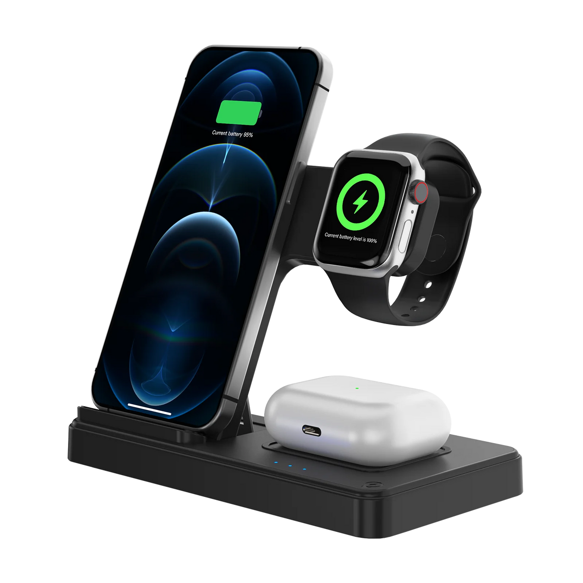 3 In 1 Foldable Magnetic Wireless Charger For Apple Devices