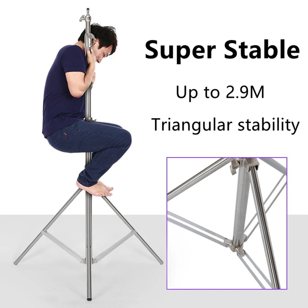 SH Heavy Duty Stainless Steel Photography Lighting Stand Tripod