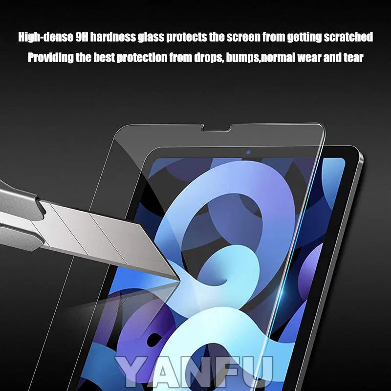 Yanfu Premium Tempered Glass Screen Protector For iPad