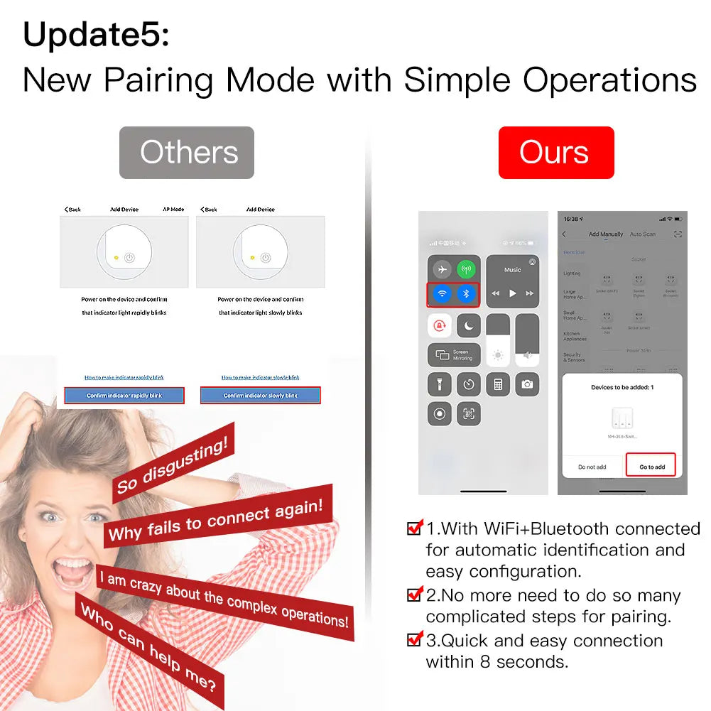 MOES Smart Glass Panel Switch Tuya Smart Life App Control