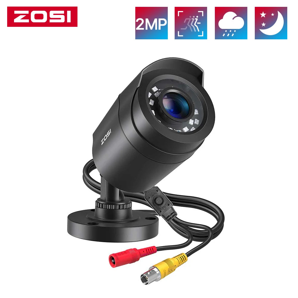 Zosi 1080P Outdoor Indoor Bullet Cctv Security Camera